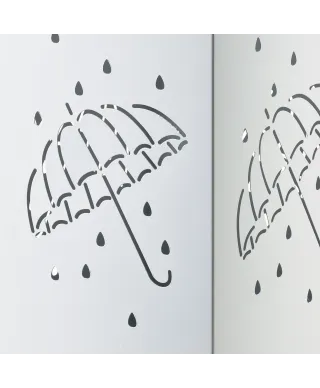 CEDRIC WHITE Parasolnik blokada20x20xh48,5cm