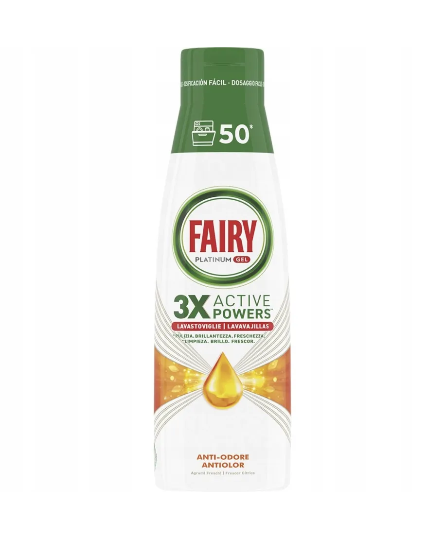 FAIRY Żel do zmywarki 900ml Platinum 50myć Agrumi