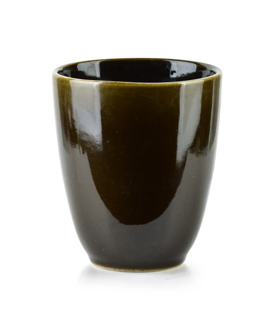 BASIC NATURE Kubek brązowybez ucha 8.5x5x10cm