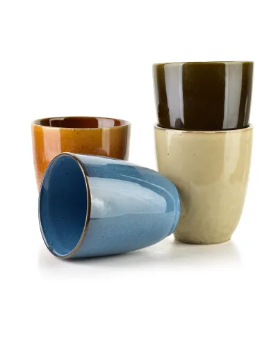 BASIC NATURE Kubek brązowybez ucha 8.5x5x10cm