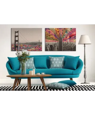 Obraz do salonu - Flowers Of New York