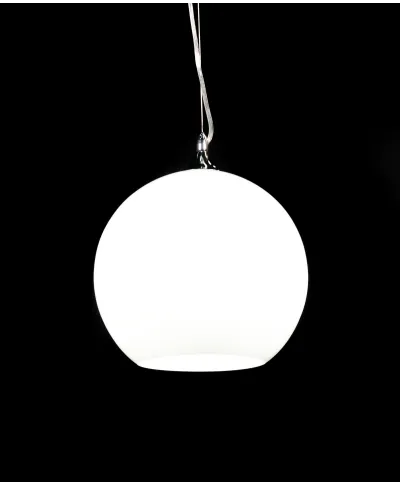 NOWOCZESNA LAMPA WISZĄCA SZKLANA BIAŁA MOLTON