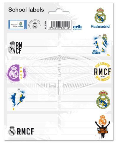 Real Madrid - naklejki na zeszyt