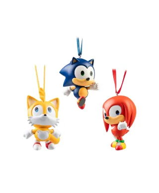 Sonic - zestaw 3 ozdób choinkowych