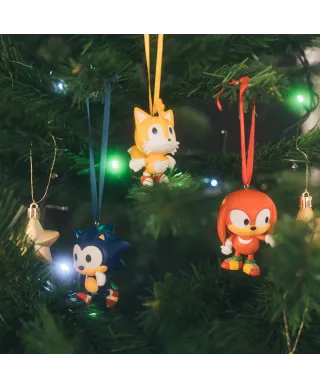 Sonic - zestaw 3 ozdób choinkowych