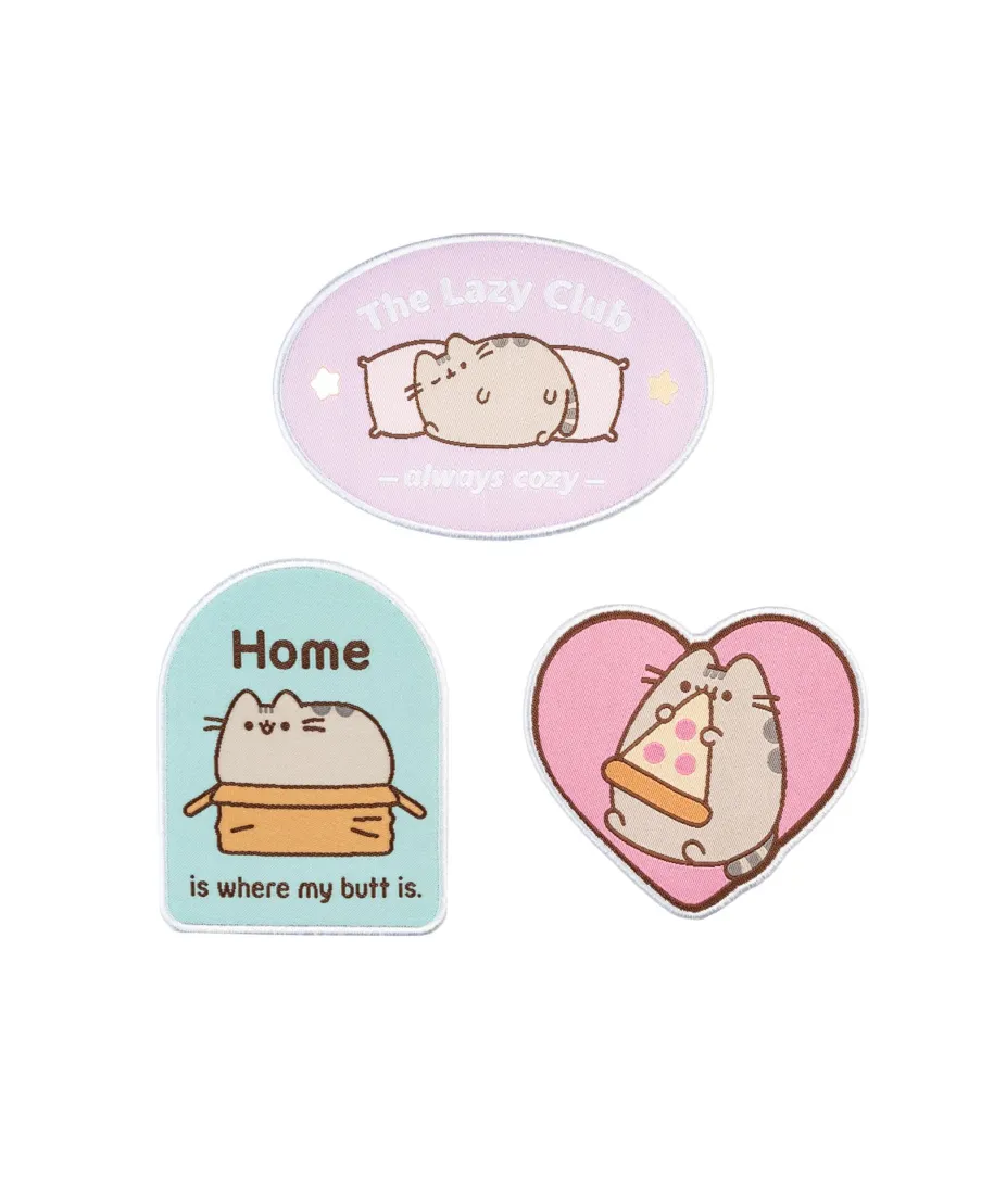 Pusheen - zestaw 3 naszywek, naprasowanek