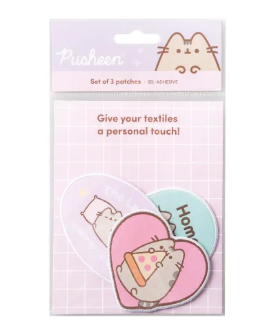 Pusheen - zestaw 3 naszywek, naprasowanek