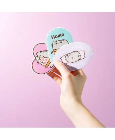 Pusheen - zestaw 3 naszywek, naprasowanek