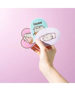 Pusheen - zestaw 3 naszywek, naprasowanek