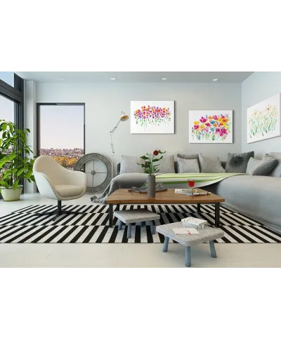 Obraz do salonu - Vibrant Floral