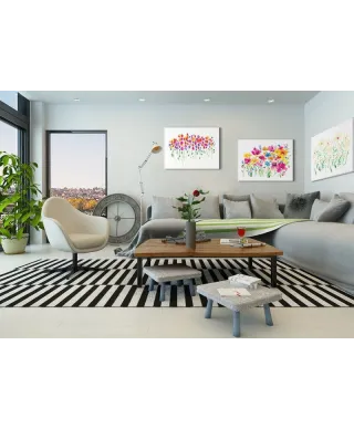 Obraz do salonu - Vibrant Floral