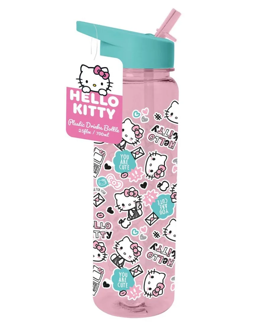 Hello Kitty - bidon na wodę ze słomką