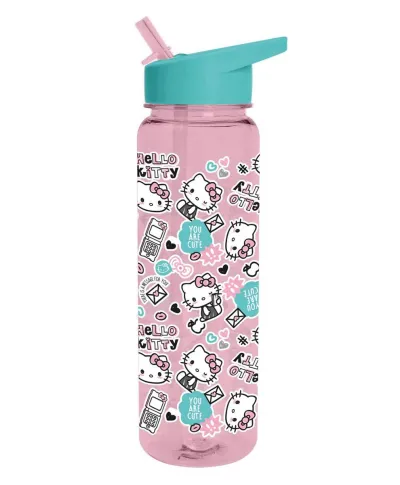 Hello Kitty - bidon na wodę ze słomką