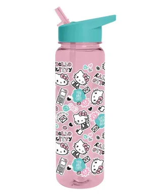 Hello Kitty - bidon na wodę ze słomką