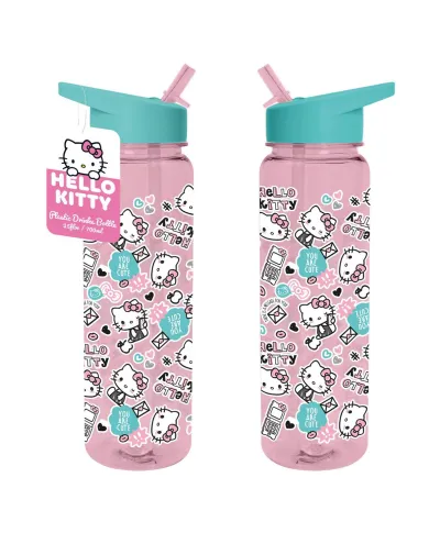 Hello Kitty - bidon na wodę ze słomką