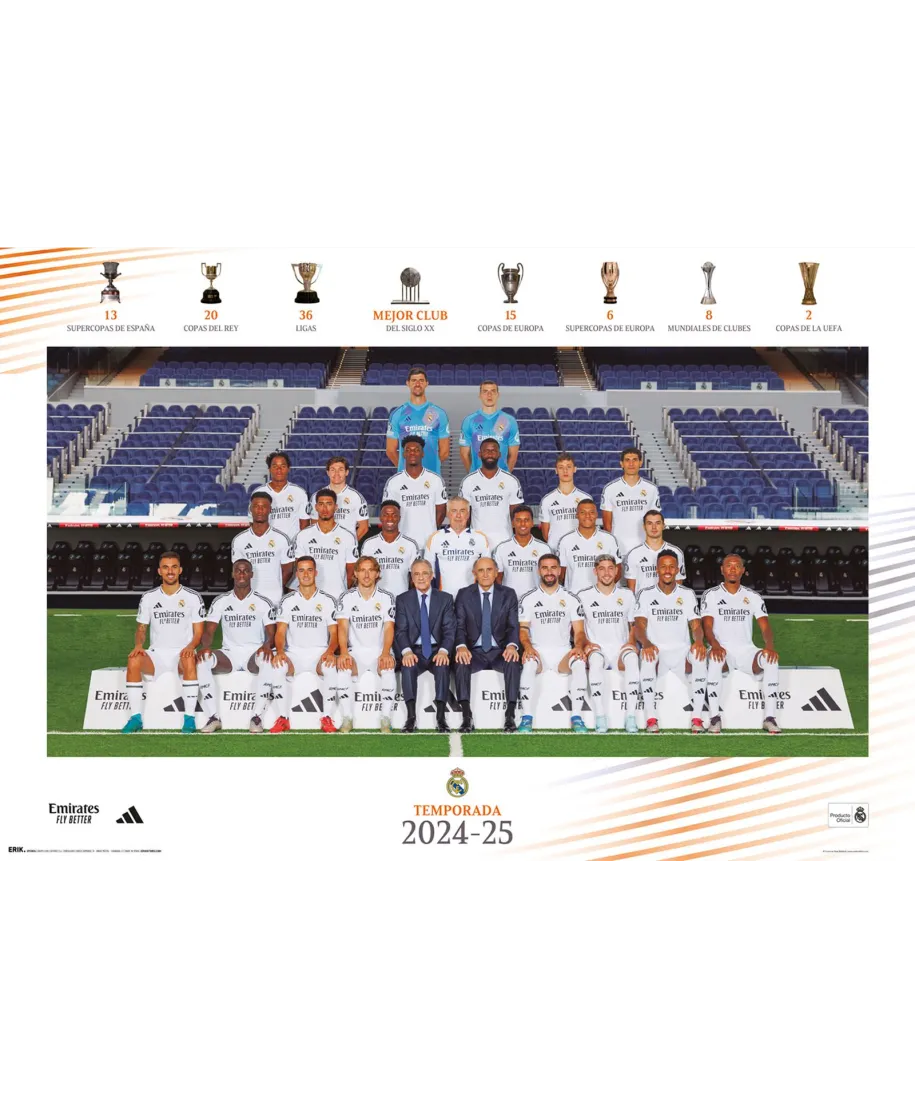 Real Madrid 2024/2025 Team - plakat