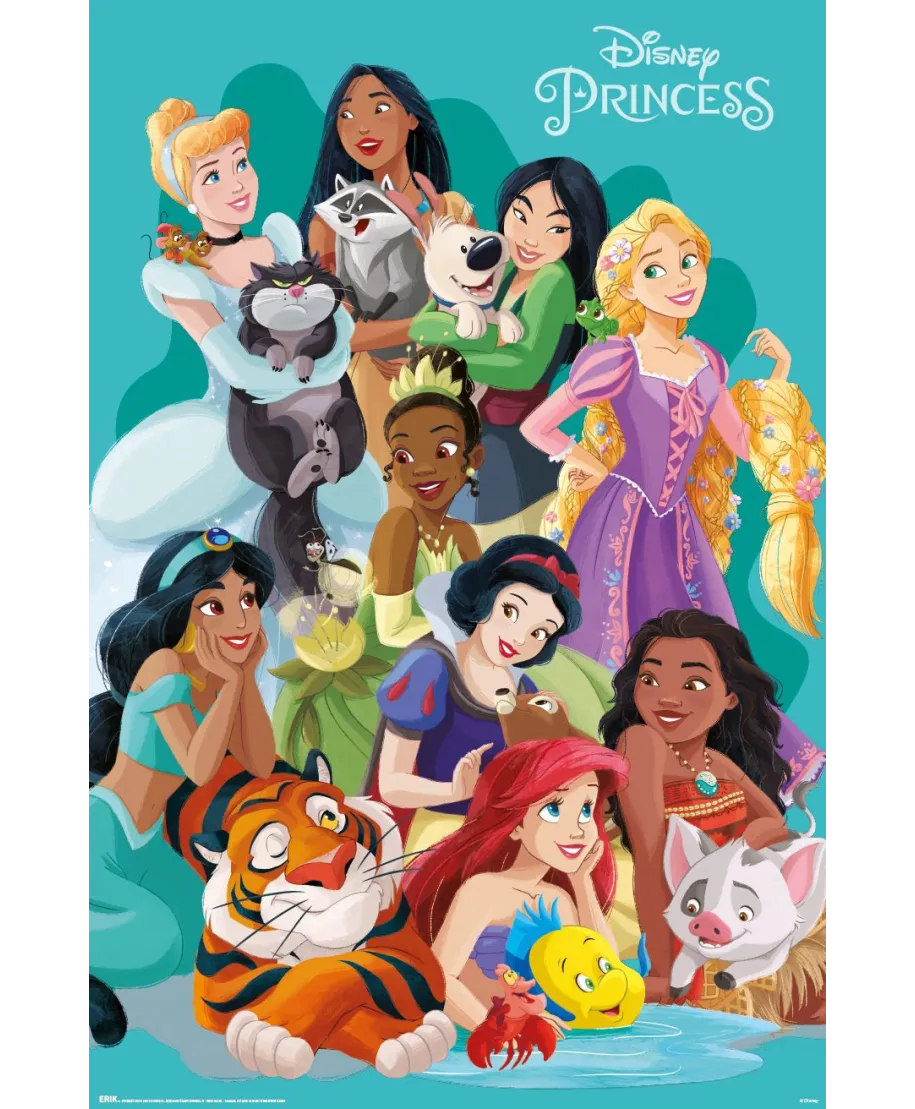 Disney Princesses Pets - plakat