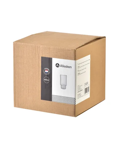 ELLA STRIPES Komplet 4 szklanek 400ml ze szkła borokrzemowego 7x5,6x14cm