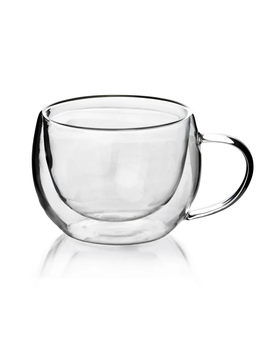 PETER Filiżanka ze szkła borokrzemowego280ml 9x6,5x7,4cm