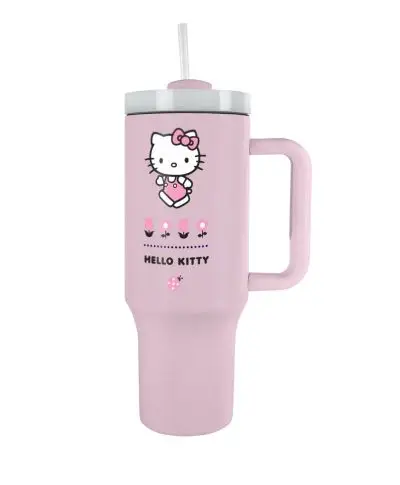 Hello Kitty Pink - kubek termiczny z uchem