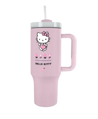 Hello Kitty Pink - kubek termiczny z uchem