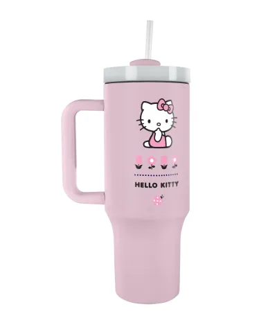 Hello Kitty Pink - kubek termiczny z uchem
