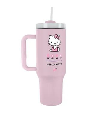 Hello Kitty Pink - kubek termiczny z uchem