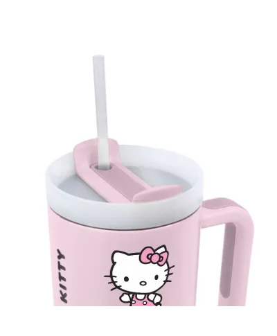Hello Kitty Pink - kubek termiczny z uchem