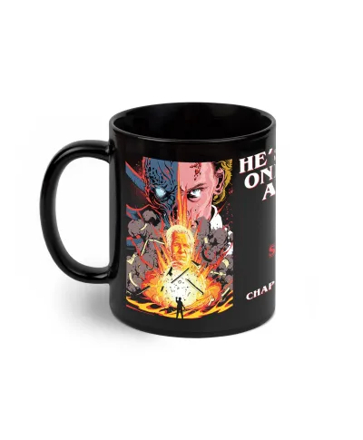 Stranger Things 4 Papa - czarny kubek