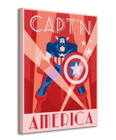 Obraz na płótnie - Marvel Deco (Captain America)