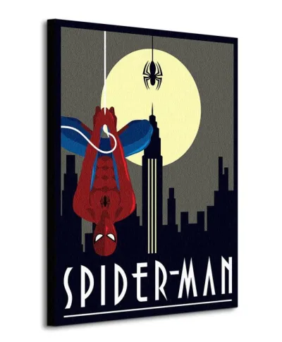 Obraz na płótnie - Marvel Deco (Spider-man Hanging)