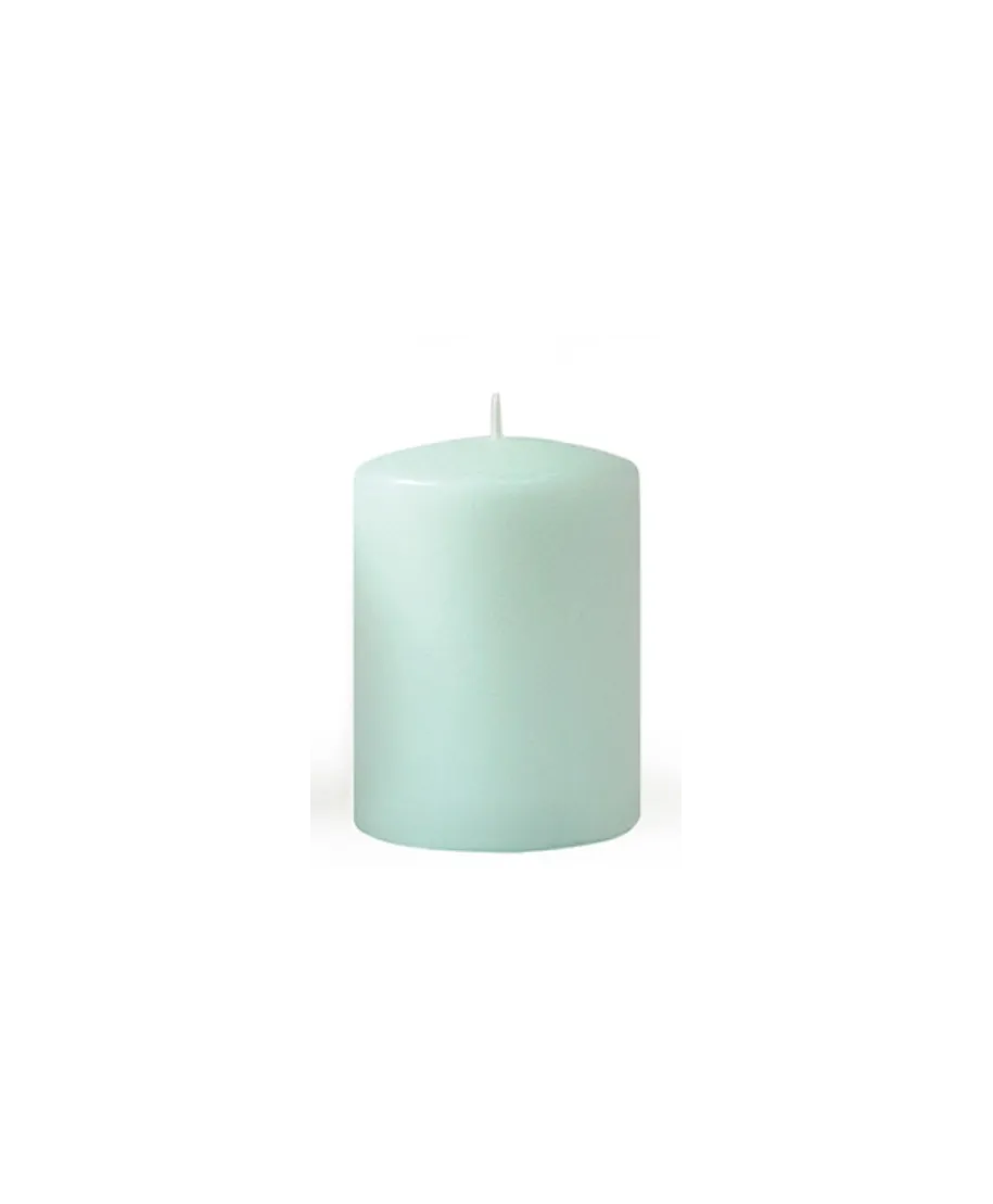 Świeca CLASSIC CANDLES Walec średni 7xh14cm miętowa parafinowa