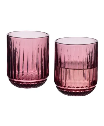 ELISE PURPLE Komplet 4 szklanek 260ml7,5x9,4cm