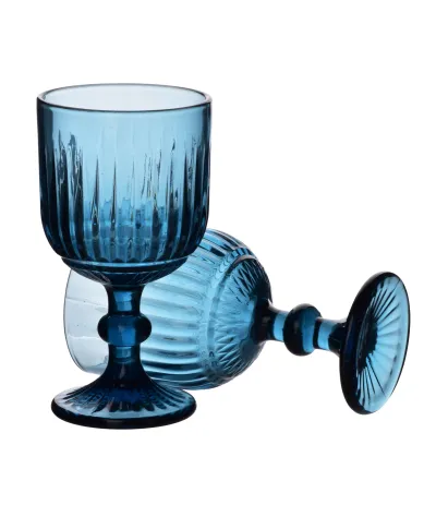 ELISE BLUE Komplet 4 kieliszków9x16,4cm