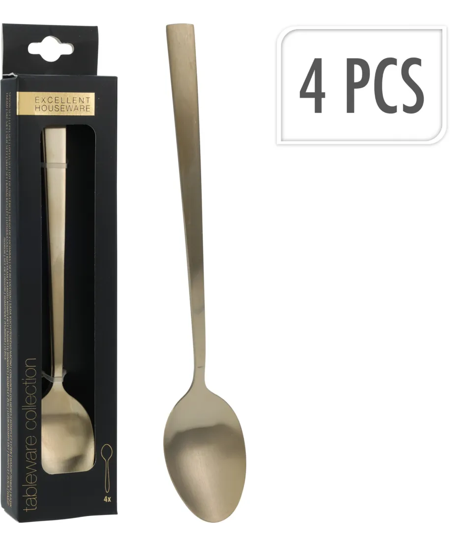 Komplet 4 Łyżek stal nierdzewna