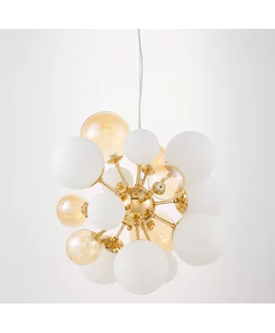 NOWOCZESNA LAMPA WISZĄCA KLASYCZNE ZŁOTO GALAKSIDA W10