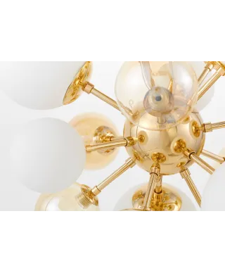 NOWOCZESNA LAMPA WISZĄCA KLASYCZNE ZŁOTO GALAKSIDA W10