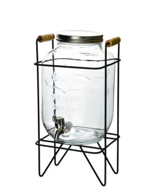 MODERN KITCHEN Słój z kranikiem 4L11c17x26cm plus stelaż