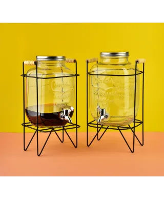 MODERN KITCHEN Słój z kranikiem 4L11c17x26cm plus stelaż