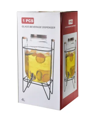 MODERN KITCHEN Słój z kranikiem 4L11c17x26cm plus stelaż