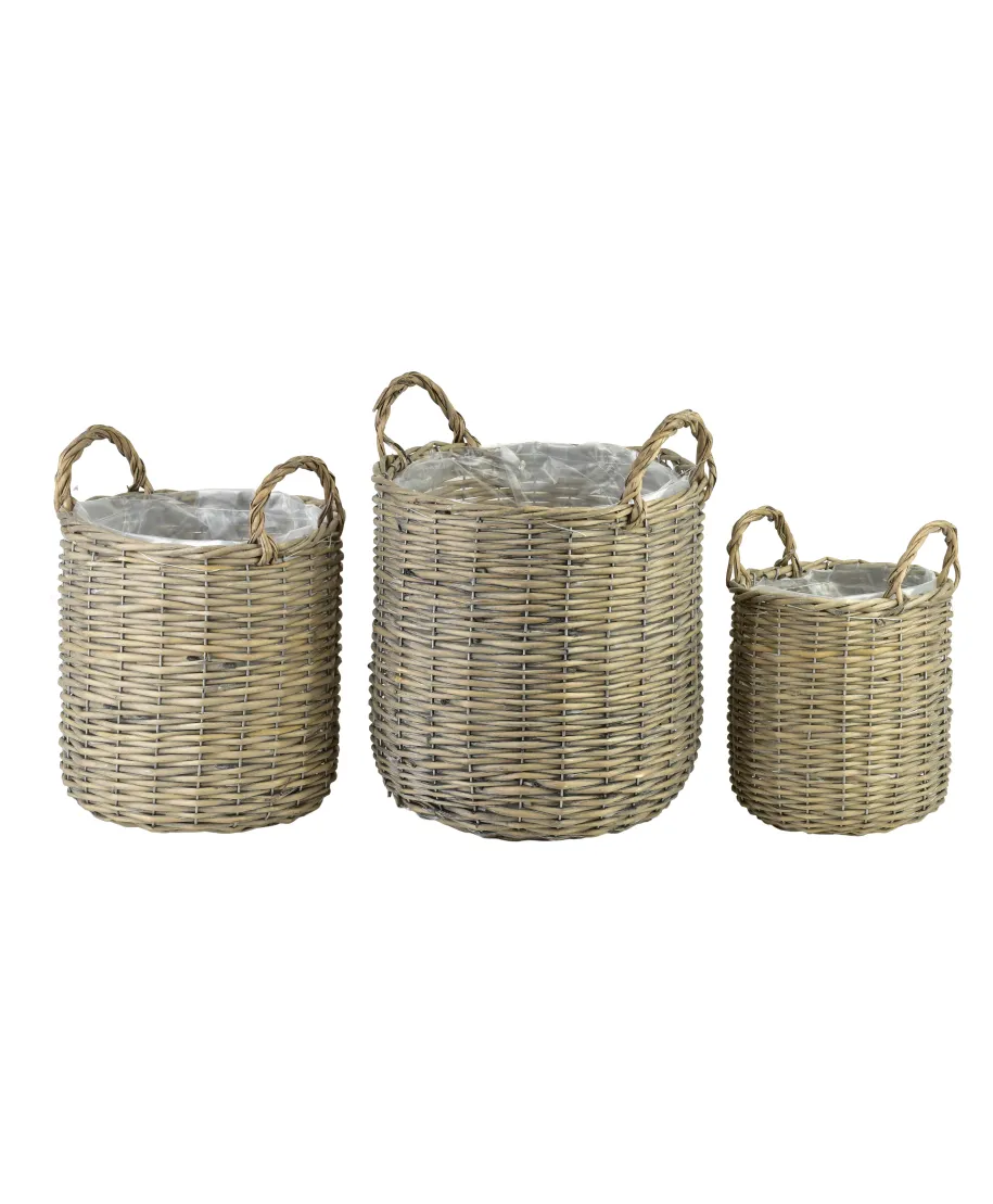GUSTAV Komplet 3 koszy 28x29x22cm/23x25x18cm/18,5x20x14cm