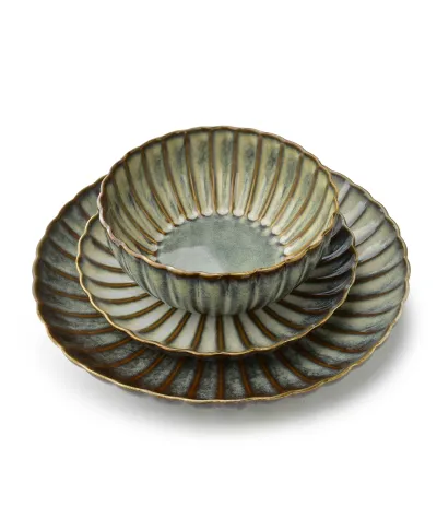 EVIE GREEN Talerz deserowy 20,5x3cm