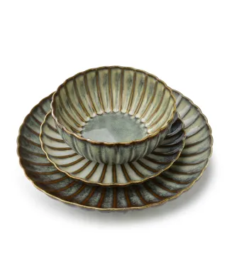 EVIE GREEN Talerz deserowy 20,5x3cm