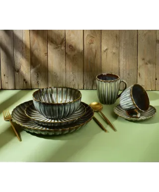 EVIE GREEN Talerz deserowy 20,5x3cm