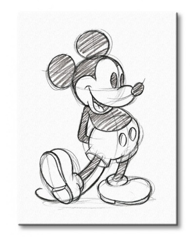 Obraz do salonu - Mickey Mouse (Sketched - Single)