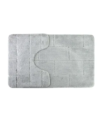 ZAC Komplet 2 Dywaników Łazienkowych 50x37/50x80cm jasny szary