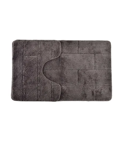 ZAC Komplet 2 Dywaników Łazienkowych 50x37/50x80cm ciemny szary