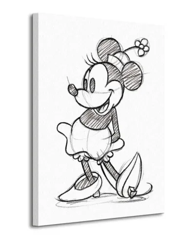 Obraz do salonu - Minnie Mouse (Sketched - Single)