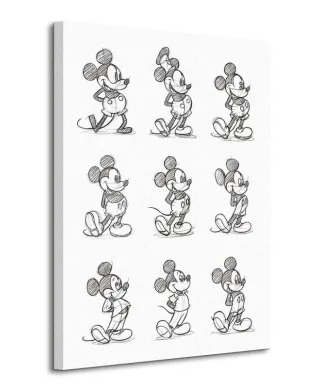 Obraz do salonu - Mickey Mouse (Sketched - Multi)