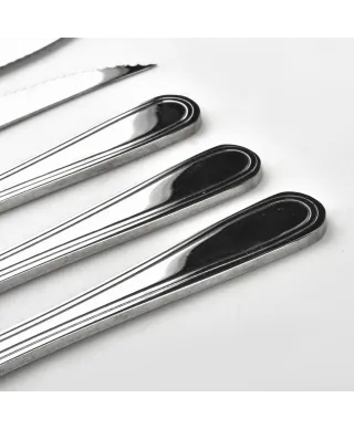 DHALIA DAISY Komplet 6 noży 22,8cm stekowe z tłoczeniem